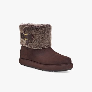 Ugg Classic Berge Mini Suede Klassiska Stövlar Dam Bruna (751092YNP)